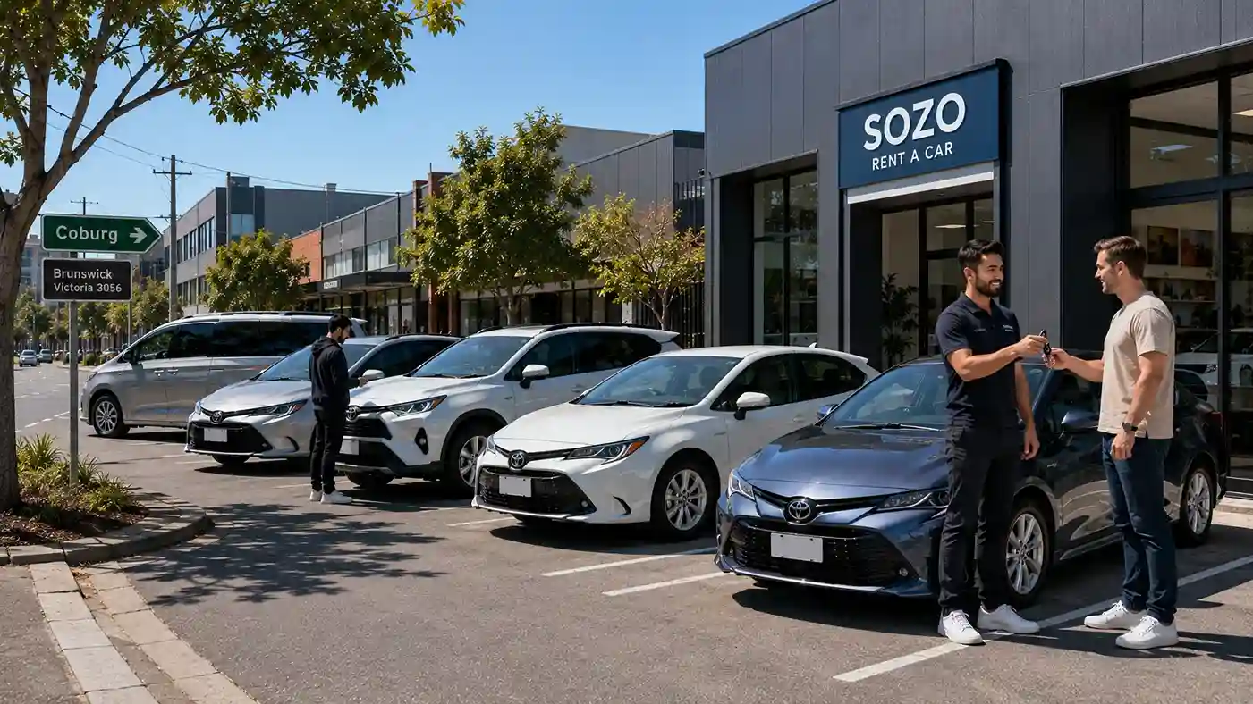 SOZO Rent a Car hybrid-focused fleet — serving Coburg from Brunswick