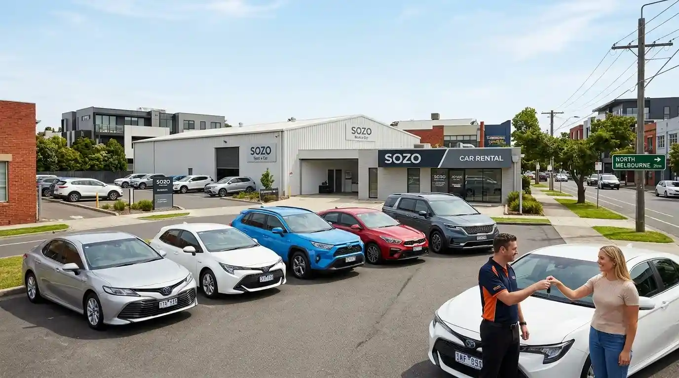 SOZO Rent a Car hybrid-focused fleet — serving North Melbourne from Brunswick