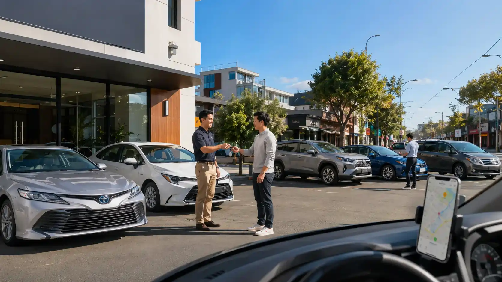 Toyota Camry Hybrid available for rideshare rental in Brunswick