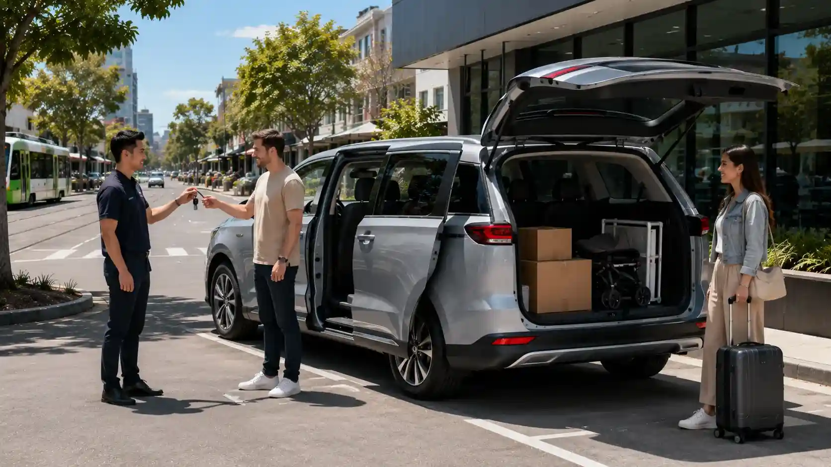 SOZO Rent a Car Kia Carnival 8-seat van — van hire, Brunswick